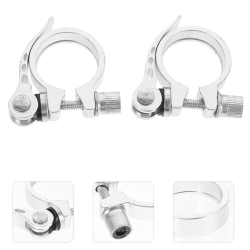 2Stück Sattelklemme Für Rennrad Schnellspanner 2