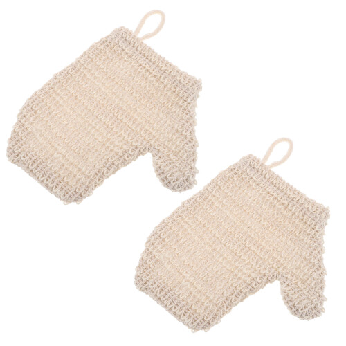 2Stk. Duschhandschuh, Wiederverwendbar, Peeling, Badeschwamm-Handschuh