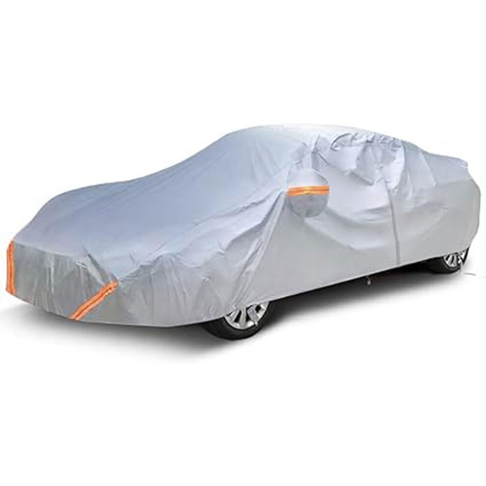 Car Cover For Hyundai Ioniq 5 Outdoor Use All-Weather Dustproof Anti-Uv Windproof Waterproof Scratch-Proof Silver 9084446370669