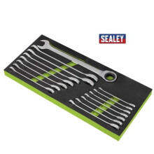 Combination Ratchet Spanner Set 15pc Metric
