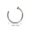 2St Titanium Neusring - Zilverkleurig Comfortabel 3