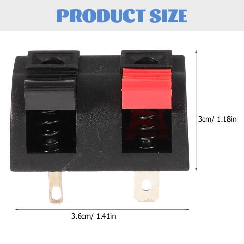 4St Terminal Connector Speaker Kabel Clips in Diverse Kleuren 2