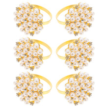 Mlins 6 Schmuck Serviettenring Braut Miss 5,00x4,40x4,40 cm Gold