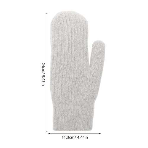 1 Paar Wollhandschuhe Plüsch Vollfinger 1