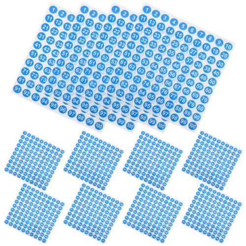 Masteelf 50 Bögen Runde Wasserdichte Aufkleber 2