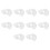 10pcs Clear Fillable Plastic Baubles For Diy Crafts 11