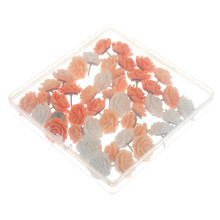 40Set Blumenförmige Reißzwecken Für Zimmer Und Büro 1,8X1,8X1,6Cm