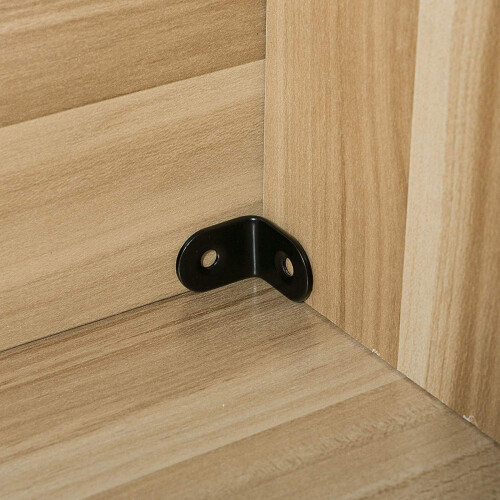 Mlins 20 Eckverbinder Küchenschrank Ablage Schwarz 2