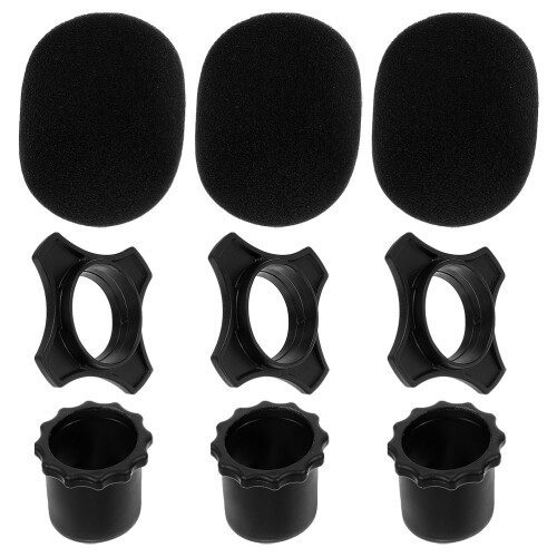 Zehuanyu 3 Stk. Headset Mikrofon Abdeckung Schutz 2