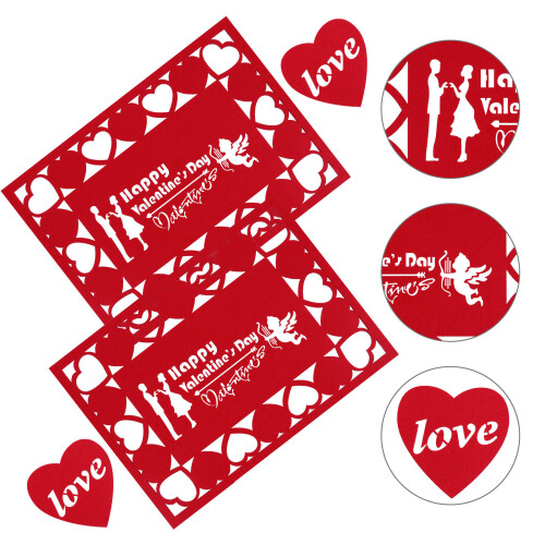 Set Untersetzer Tischset Dekoratives Tablett Aus Vliesstoff 1