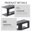 Raindrops Laptop Halterung Table Bracket Kompakter Halter 8