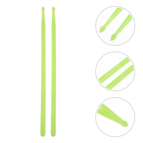 2St Nylon Leuchtende Drumsticks Leuchtend Grün 2