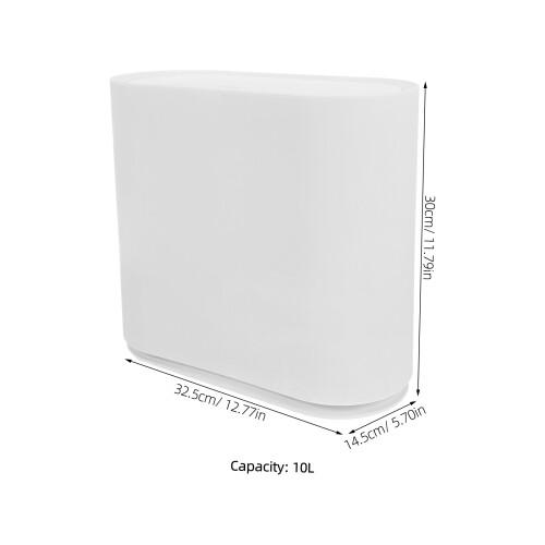 Müllbehälter Büro 32,5x30x14,5 Cm Weiß 1
