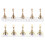 2 Sets Nageldisplay Regal Fee Metall 1