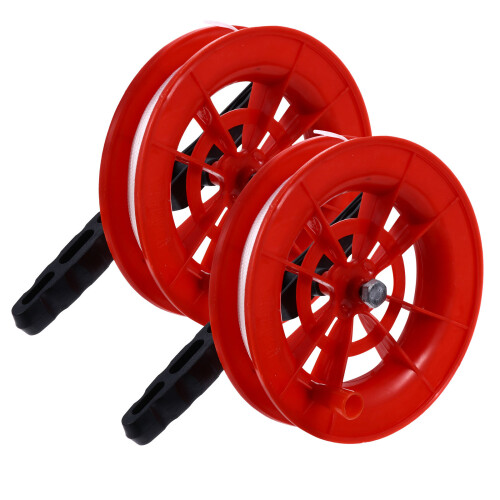 2 . Hand Kite Spulenwickler Griff Für Rad Rot 1