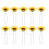 Haar Headband Set Gelbes Stoff 2 Sets 8,7x7,1 9