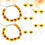 Haar Headband Set Gelbes Stoff 2 Sets 8,7x7,1 11