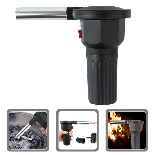 Fire Air Blower Picknick BBQ Gebläse Aluminium 1 2