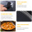 1Pc Tempered Glass Cookware Lid with Handle and Steel Edge 6