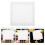 Mlins 5 Malkarton 20x20x1,5 Cm Weiß 5