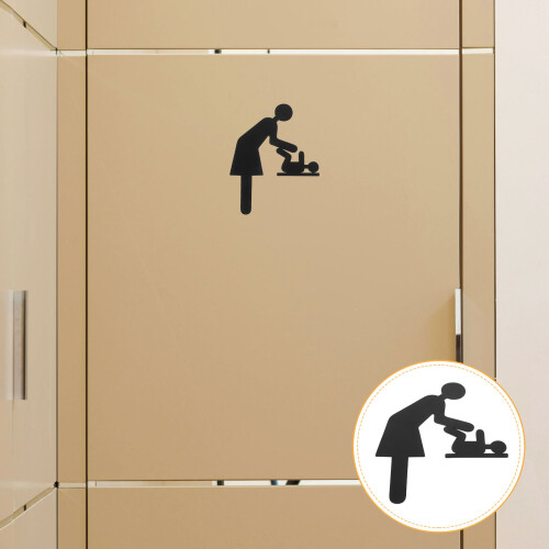 Wickelstation Schild Für Damen Herren Büro
