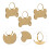 Pet Marke Namensschild Knochenform 4
