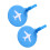 Airplane Bagagelabels Silicone 2 Set 7