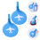 Airplane Bagagelabels Silicone 2 Set 6
