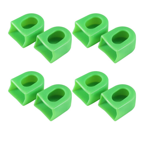 8Stk Gummikurbelarm-Schutz Grün Für