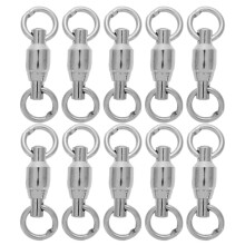 10Stk Barrel Angelschnur Drehwirbel Angelzubehör Für