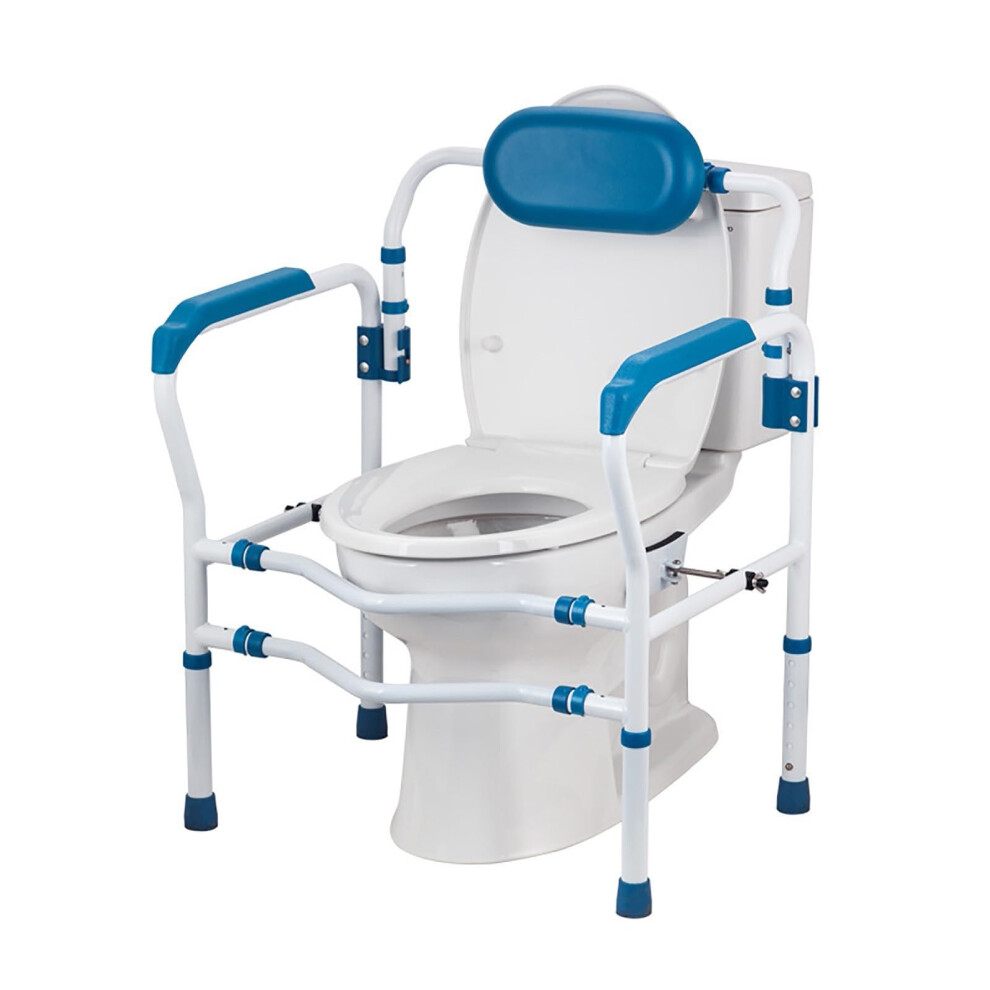 Standing Support Toilet Safety Frame Height Adjustable Heavy Duty Rails 300 Lbs Capacity Model A Elderly
