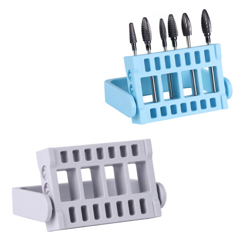 16- Nagelschleifkopf Halter Einsatz Organizer Grau 1