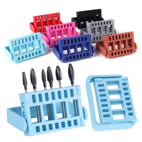 16- Nagelschleifkopf Halter Einsatz Organizer Grau 2