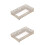 2Stk Spiegelglanz Kristall Schmucktablett 7