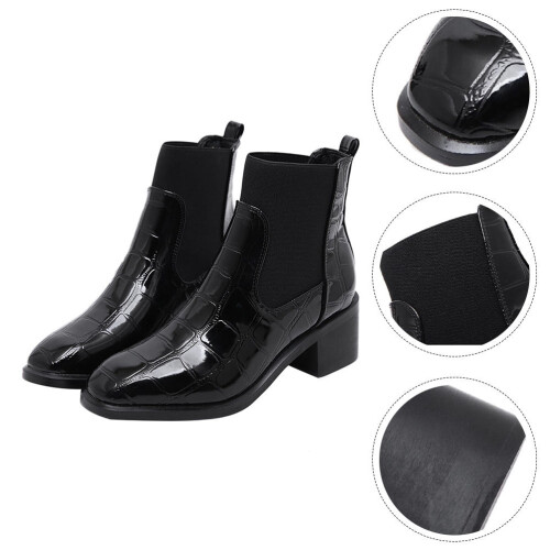 Winter Damenstiefel Mit Absatz Muster 1 Paar 2