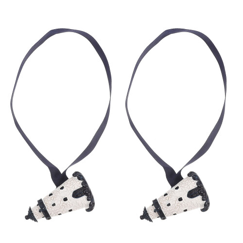 2Stk Vorhangschließer Halter Weiß Harz
