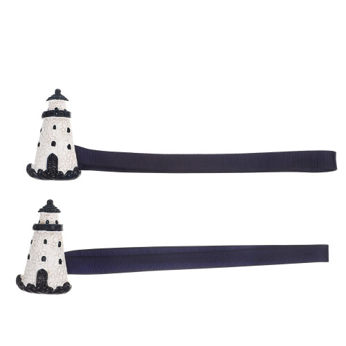 2Stk Vorhangschließer Halter Weiß Harz 2