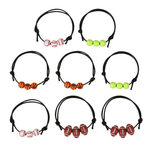 Raindrops 8 Teile Passende Armbänder Mann Accessoires Baseball