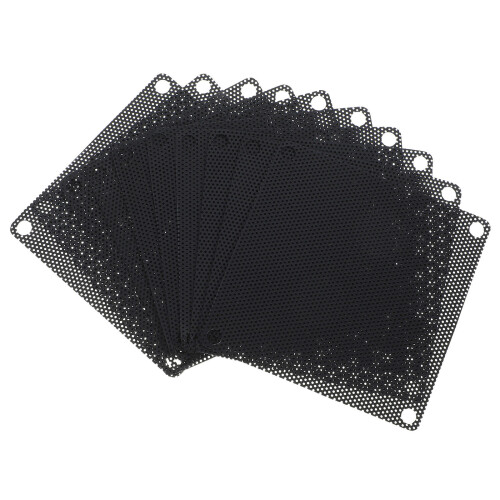 10St Computer Filter Fan Cover Schwarz PVC 1