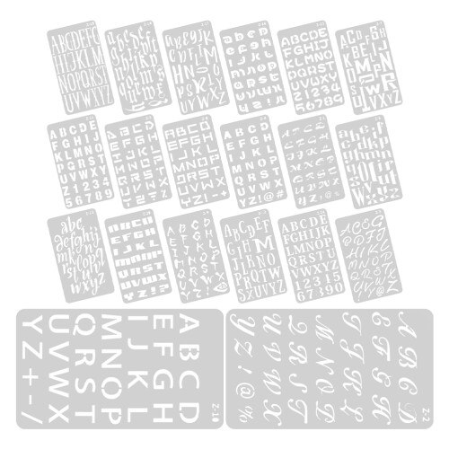 Masteelf 2 Sets Scrapbooking Zubehör Schablone Weiß