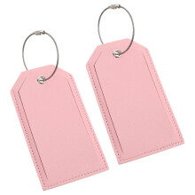 Travel Bagage Tag Roze Pu 2 4,52x2,48x0,08 Inch