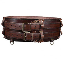 Medieval Viking Leather Waist Band Adventurer Harness Belt Celtic Double Strap Steampunk Sash Accessory For Men Women