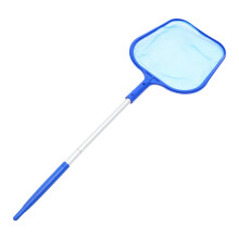 1Set Portable Pool Skimmer Net with Pole Garden Pools Fountains Ponds Compact Durable Cleaning Net Above Ground Swimming