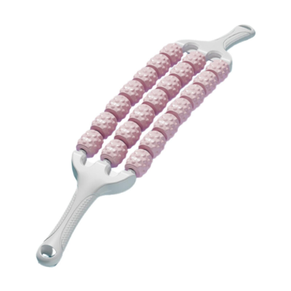 Pink Muscle Roller Stick Home Gym Professional Portable Flexible Massage Bar For Office And Sports