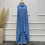 Men's Rosary Set Two Piece Set Solid Sky Blue One Size Long Dress Large Flared Book 2