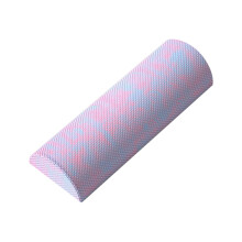 Pilates Stretching Exercise Equipment Half Foam Roller 30x6.3cm Gentle Pressure Relief Muscle Massage Pink Blue