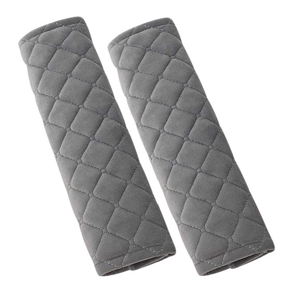 Universal Seat Belt Comfort Harness Pads -A Soft Comfort Shoulder Strap Covers For Cars And Trucks Gray 9354506240141