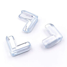 (Free Size, Clear) 12 Pcs Corner Protector for Baby,Clear Furniture Corner Guard, Proofing Edges, High Adhesive Gel, for Fireplace
