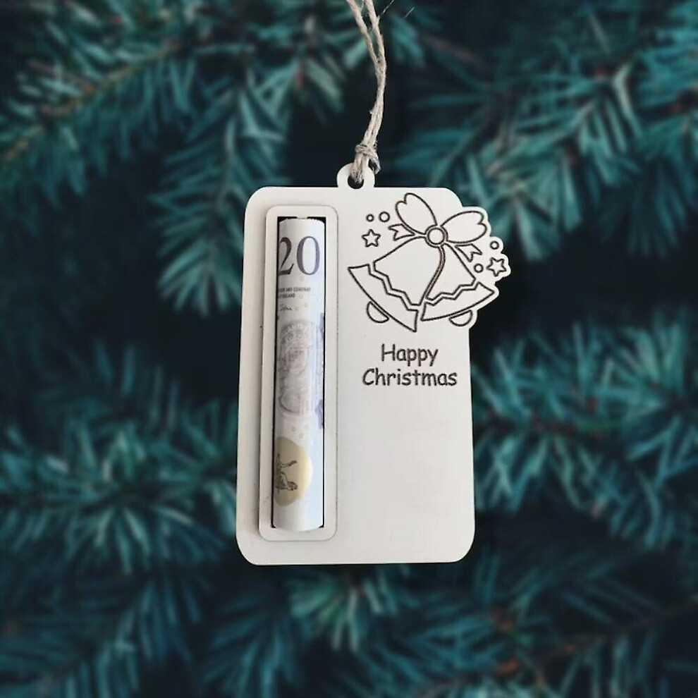 (Christmas Money Cash Wallet Creative Tree Pendants Decoration Unique Red Envelope Card Voucher Holder Pocke Xmas Gifts) Christmas Money Cash Wallet C