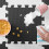 Tappeto in schiuma primo anno Kinderkraft LUNO - Puzzle per bambini - Nero e bianco 7